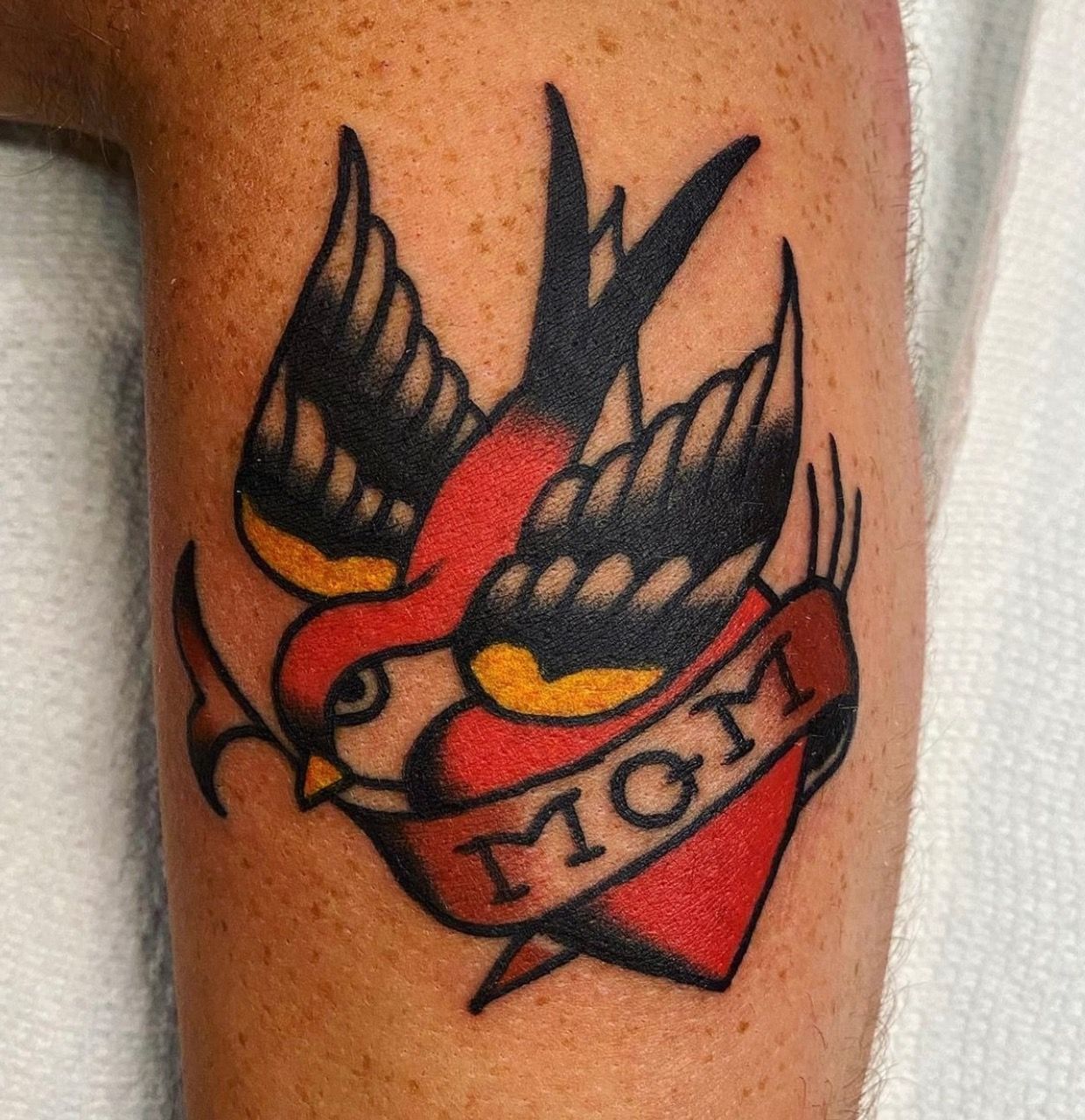 Sparrow Tattoo by JD Pezderic at Silver Ghost Tattoo in Edmonton Alberta Canada