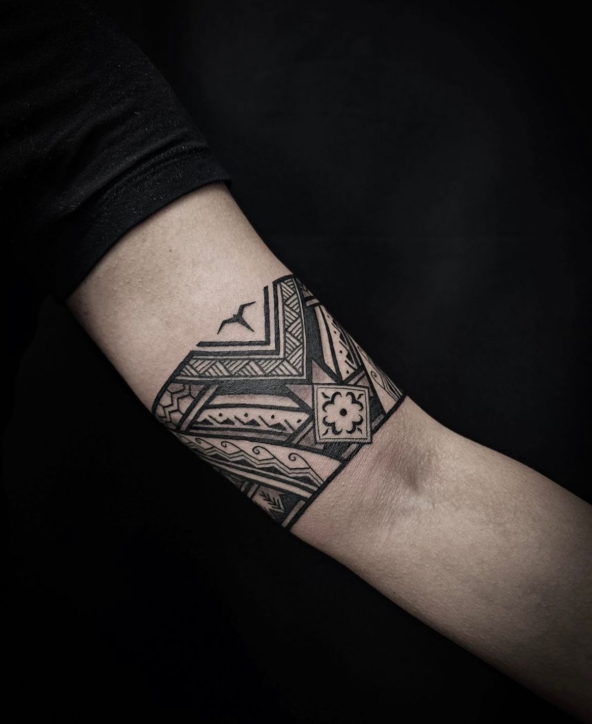 Filipino Tribal Tattoo by Alex Arnautov at Black Gold Tattoo Co in Edmonton Alberta Canada