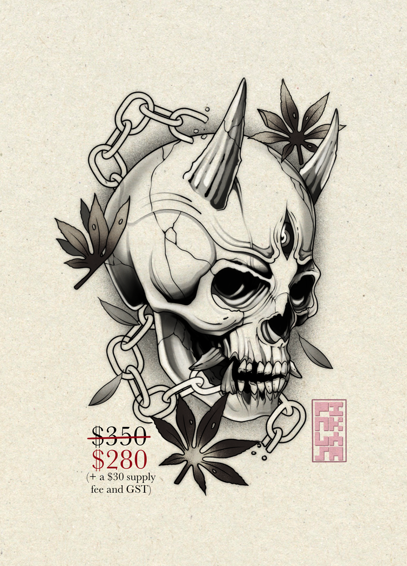 Hannya Skull Flash Design