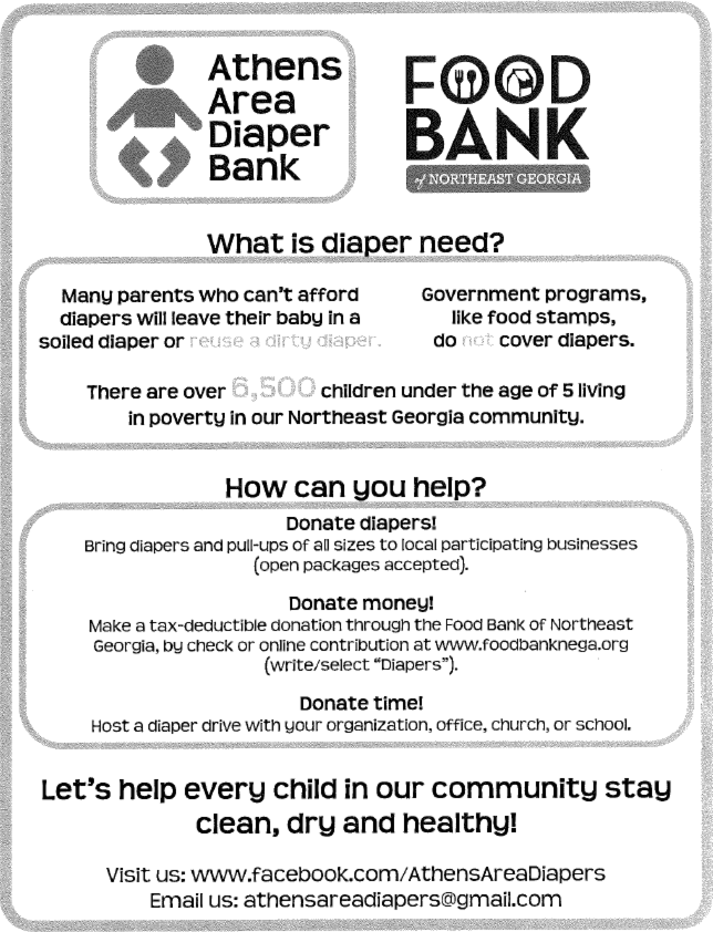 Food Bank Flyer - Watkinsville, GA - Pediatric Partners LLC