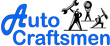 Logo for Demo Auto Repair: text with a gear icon, red and navy colors.
