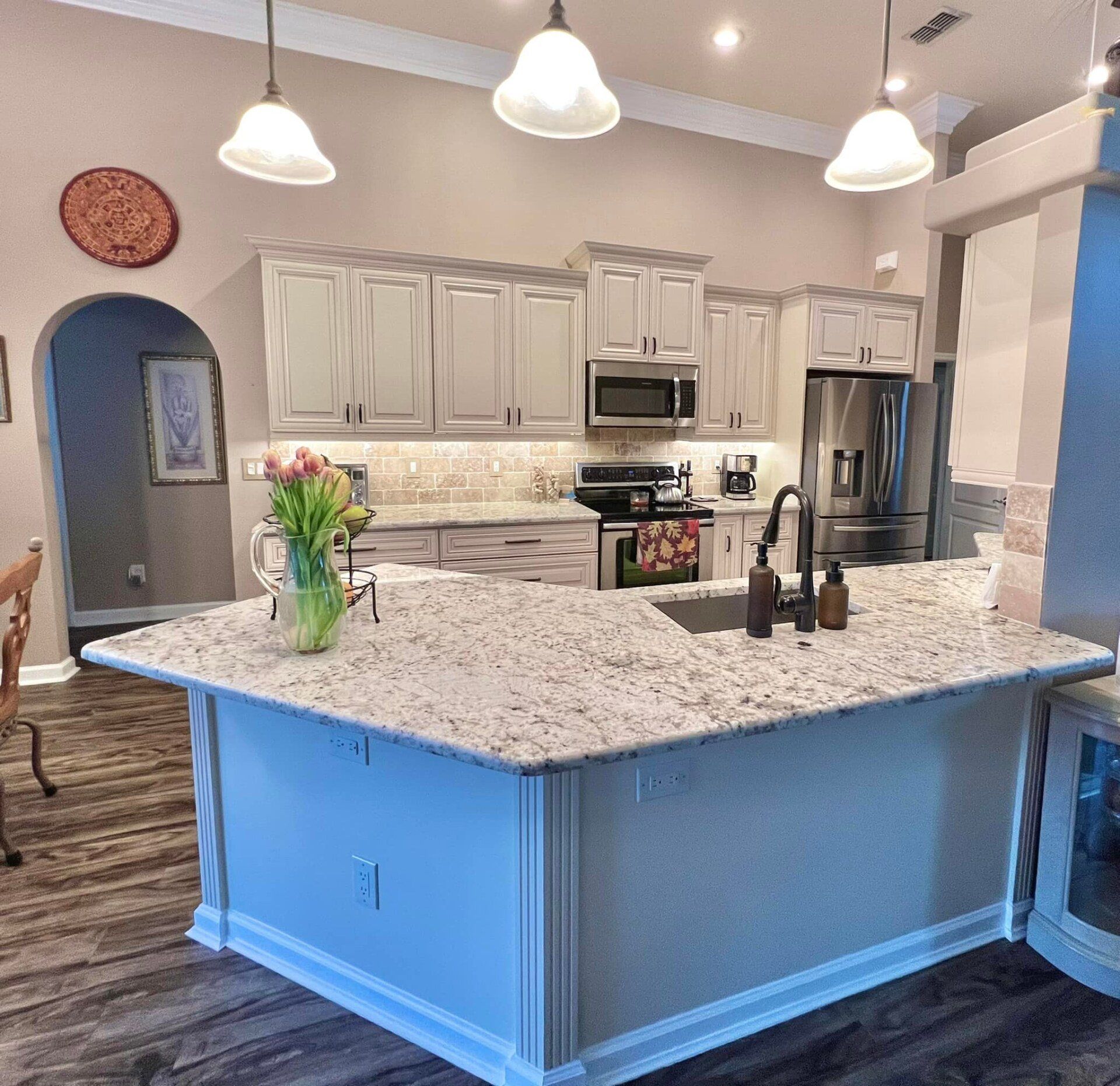 After kitchen remodel is white and bright by Southern Charm