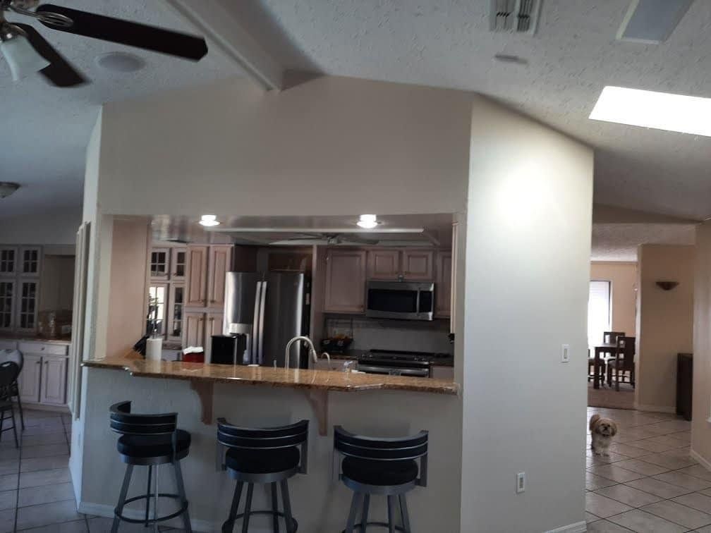 Dark kitchen needing remodel