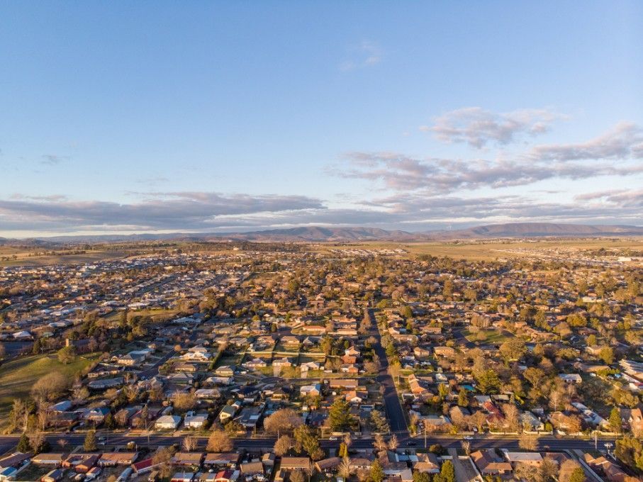 An Aerial View Of A Residential Area With Lots Of Houses And Trees — Kingaroy Crane Trucks & Equipment Hire In Blackbutt, QLD