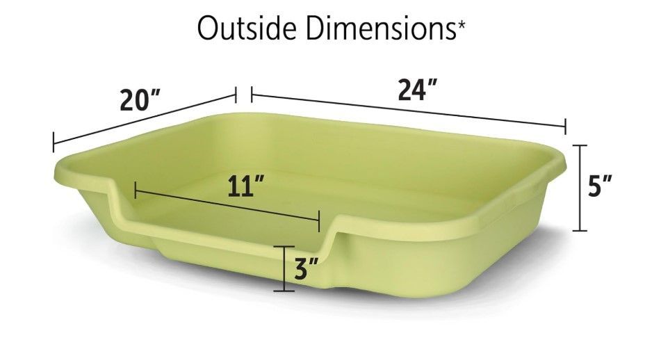 Dog Puppy Litter box Green Large from PNC Paws-N-Claws in Kansas