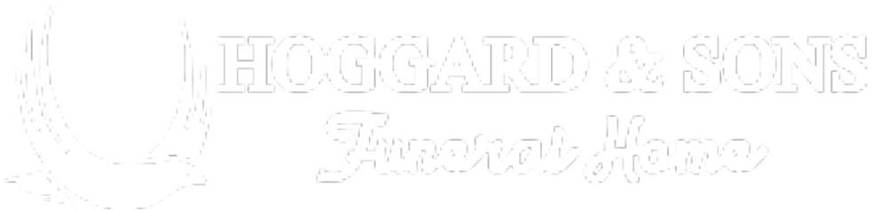 Faint white “HOGGARD & SONS” logo with a smaller cursive tagline on a light background.