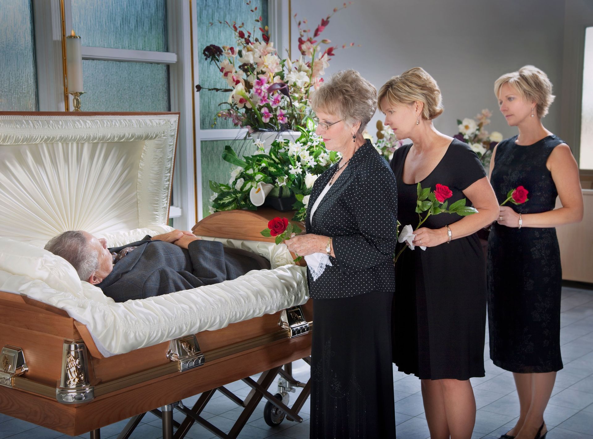 open casket