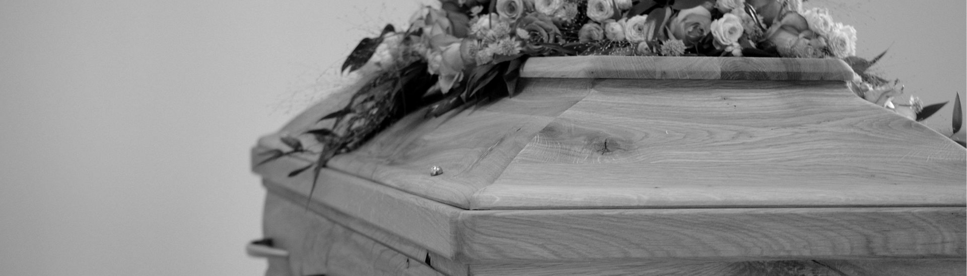 coffin black and white