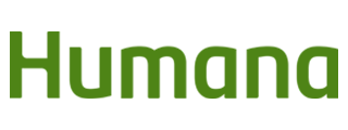 Humana logo in green font.
