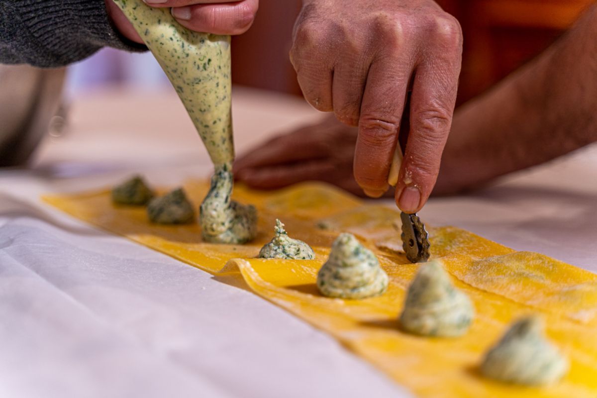 handmade ravioli stuffing