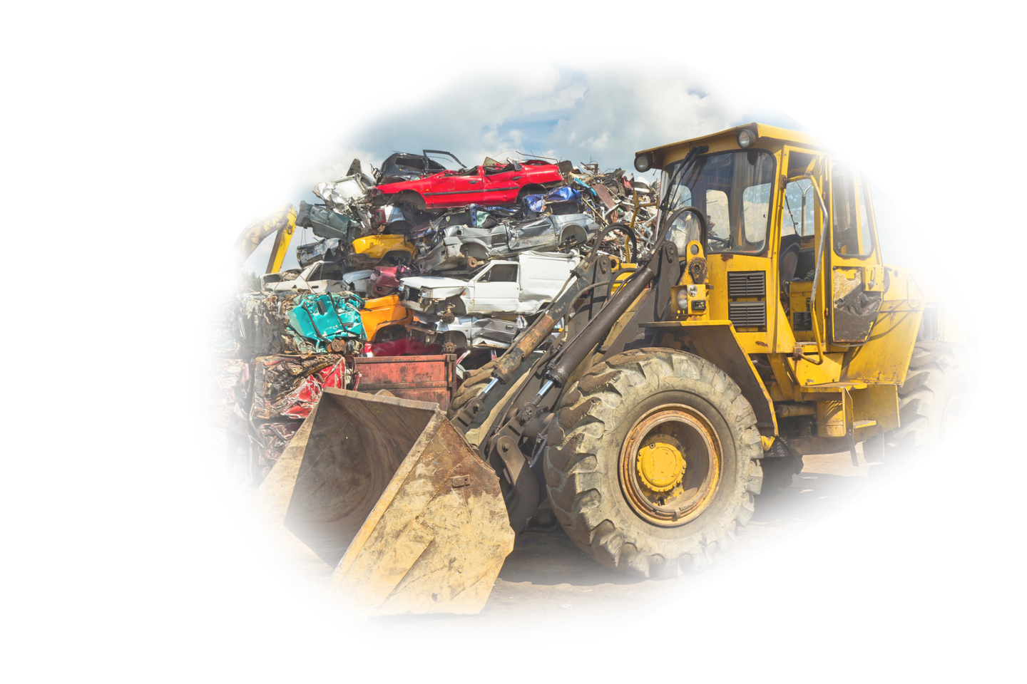 Earth Mover in the Junkyard — Willawong, QLD — National Wreckers Earth Mover in the Junkyard — Willawong, QLD — National Wreckers