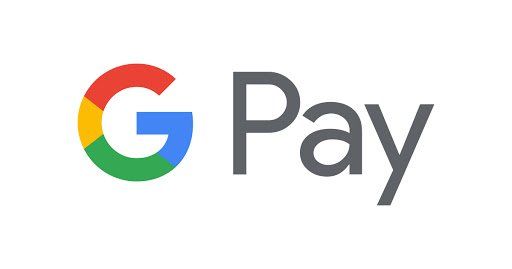 The google pay logo is on a white background.