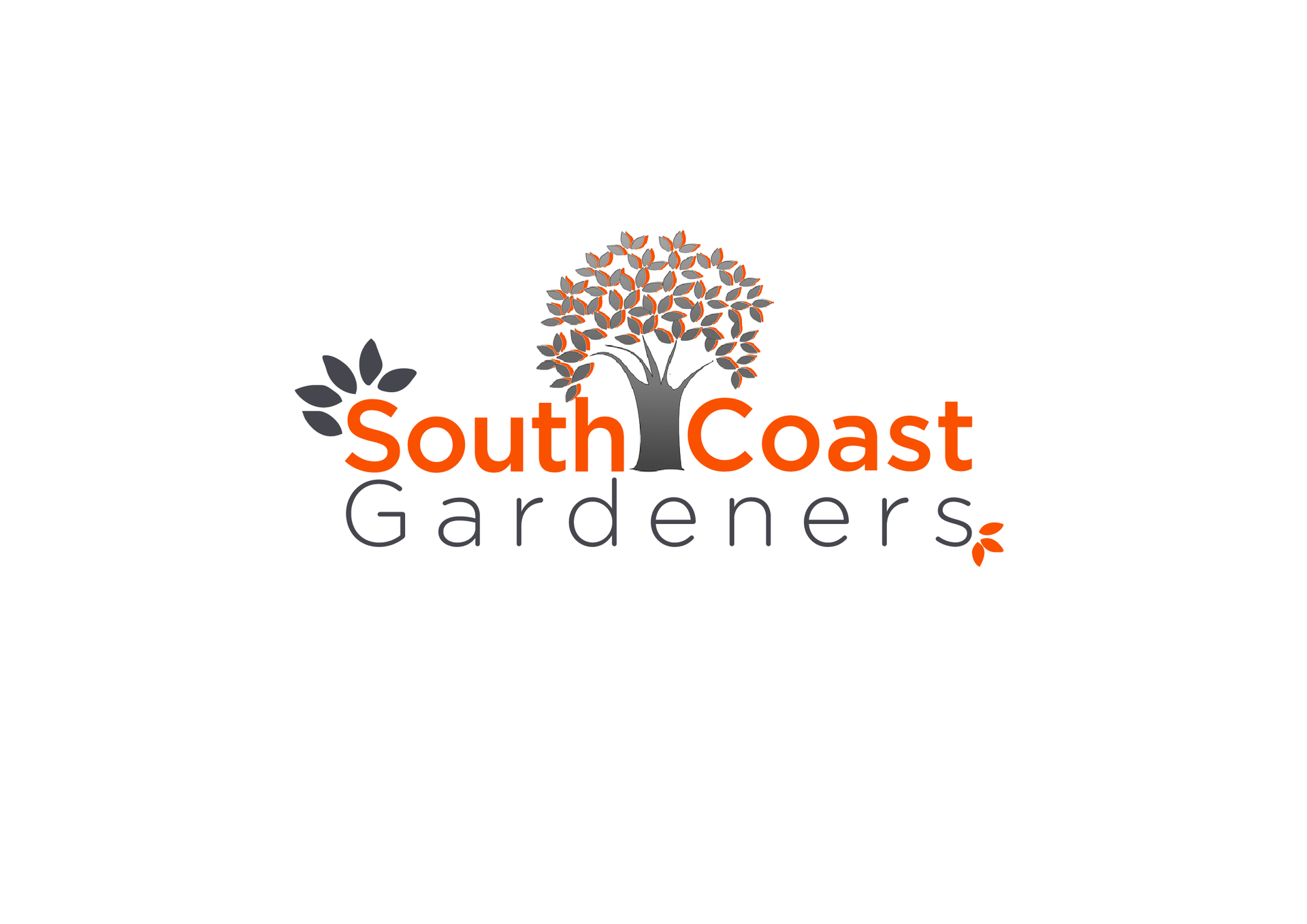South Coast Gardeners Logo With Graphic Of Tree