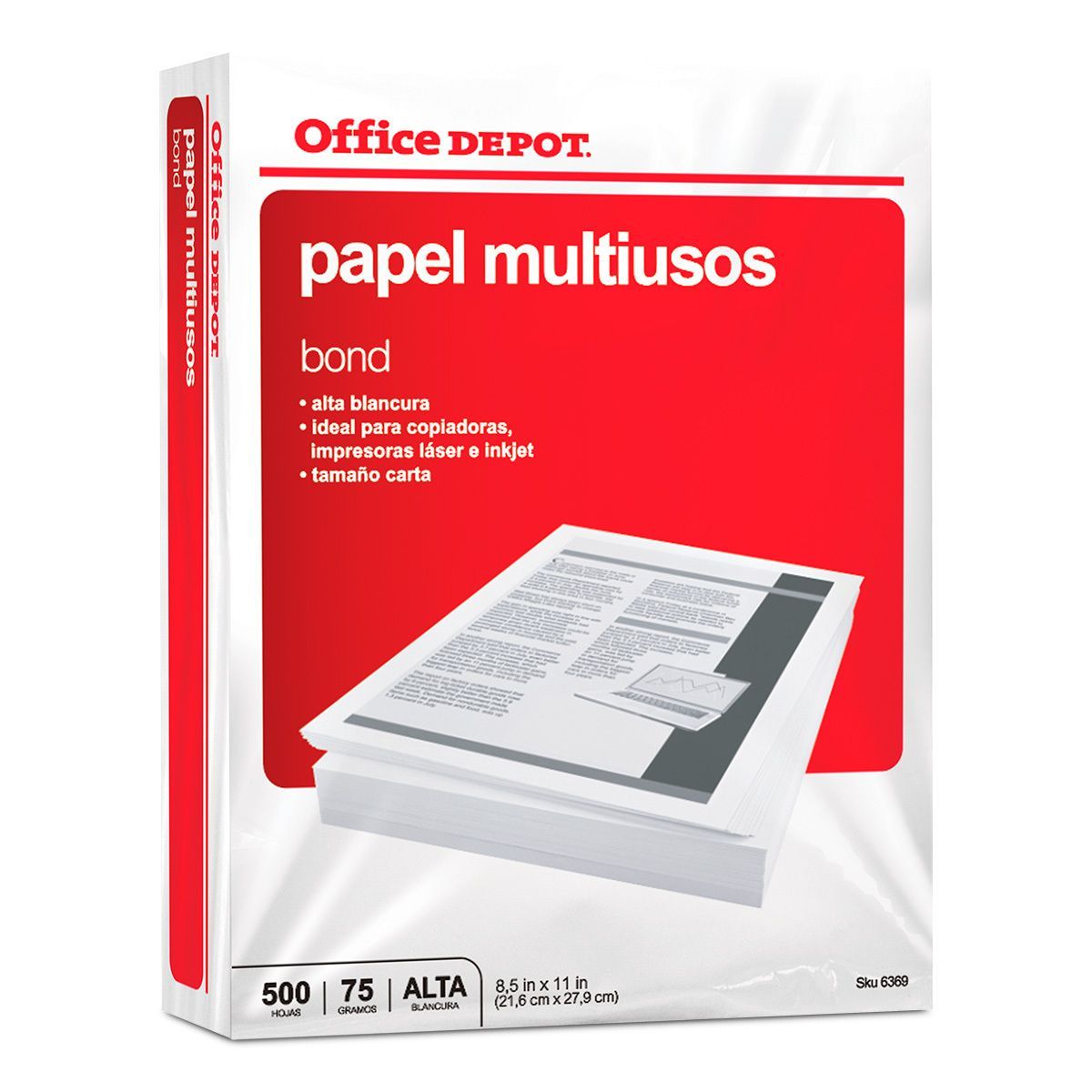 PAQUETE DE HOJAS CARTA Y OFICIO