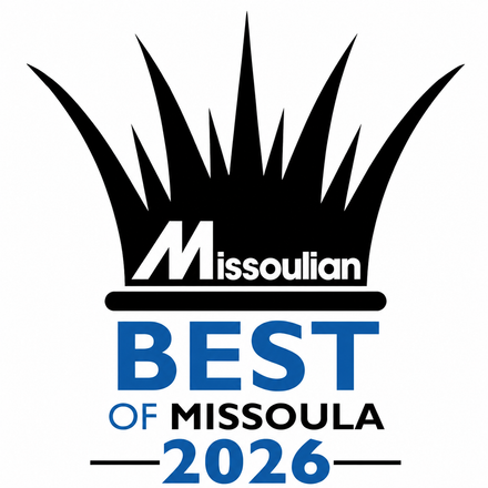 Missoulian Best of Missoula 2026 logo with black crown and blue text