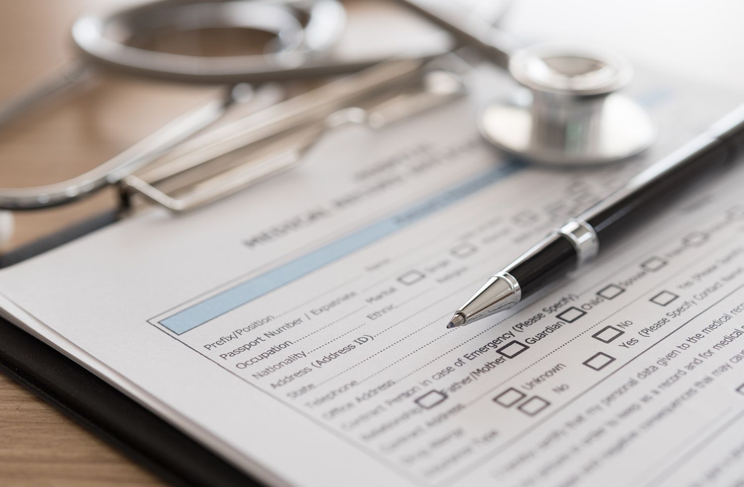 Medical Form and Pen — Hammond, LA — Internal Medicine Clinic of Tangipahoa