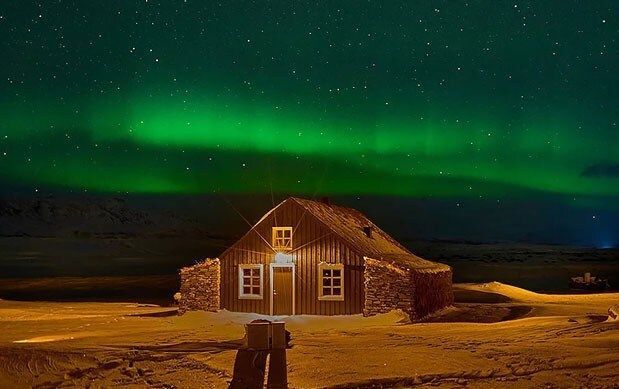 The interior modern luxury of Torfhus Retreat in Iceland