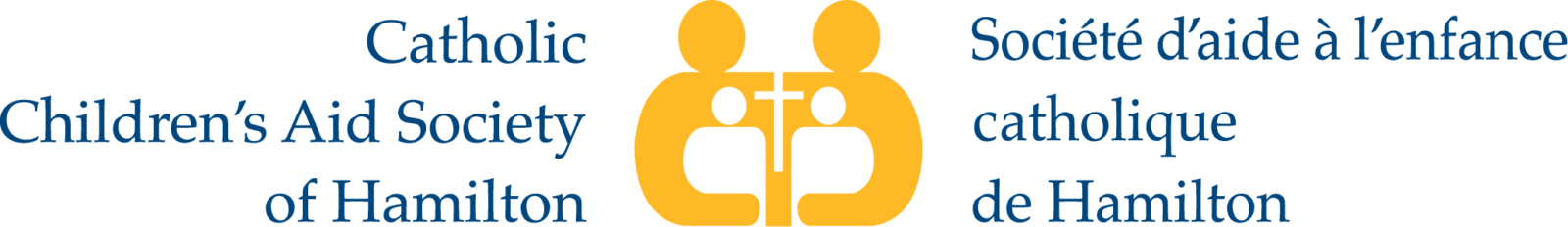 A logo for the catholic children 's aid society of hamilton
