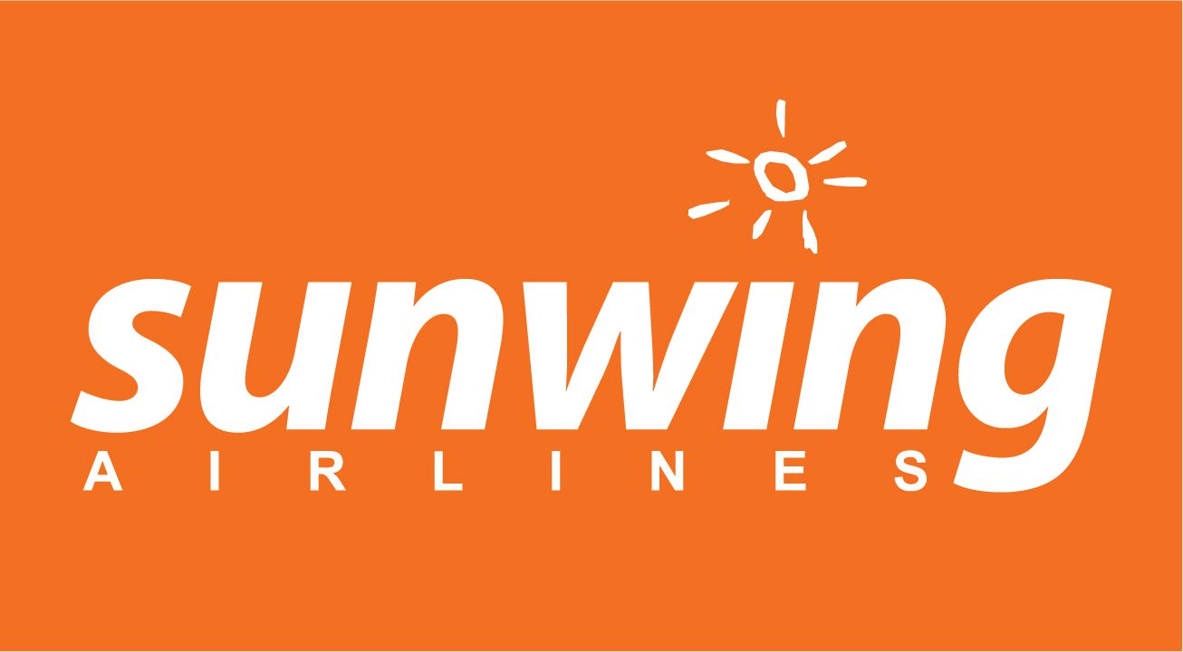 Sunwing Airlines logo
they used to collect leftover foreign currency / loose change on their flights for charity