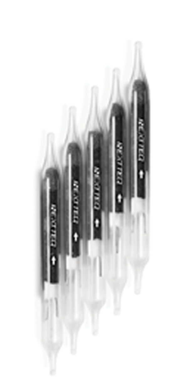 A row of Charcoal Tubes.