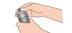 The Gastec® GV-100 Pump airtightness test : 1. First, confirm that the inlet nut is not loose.