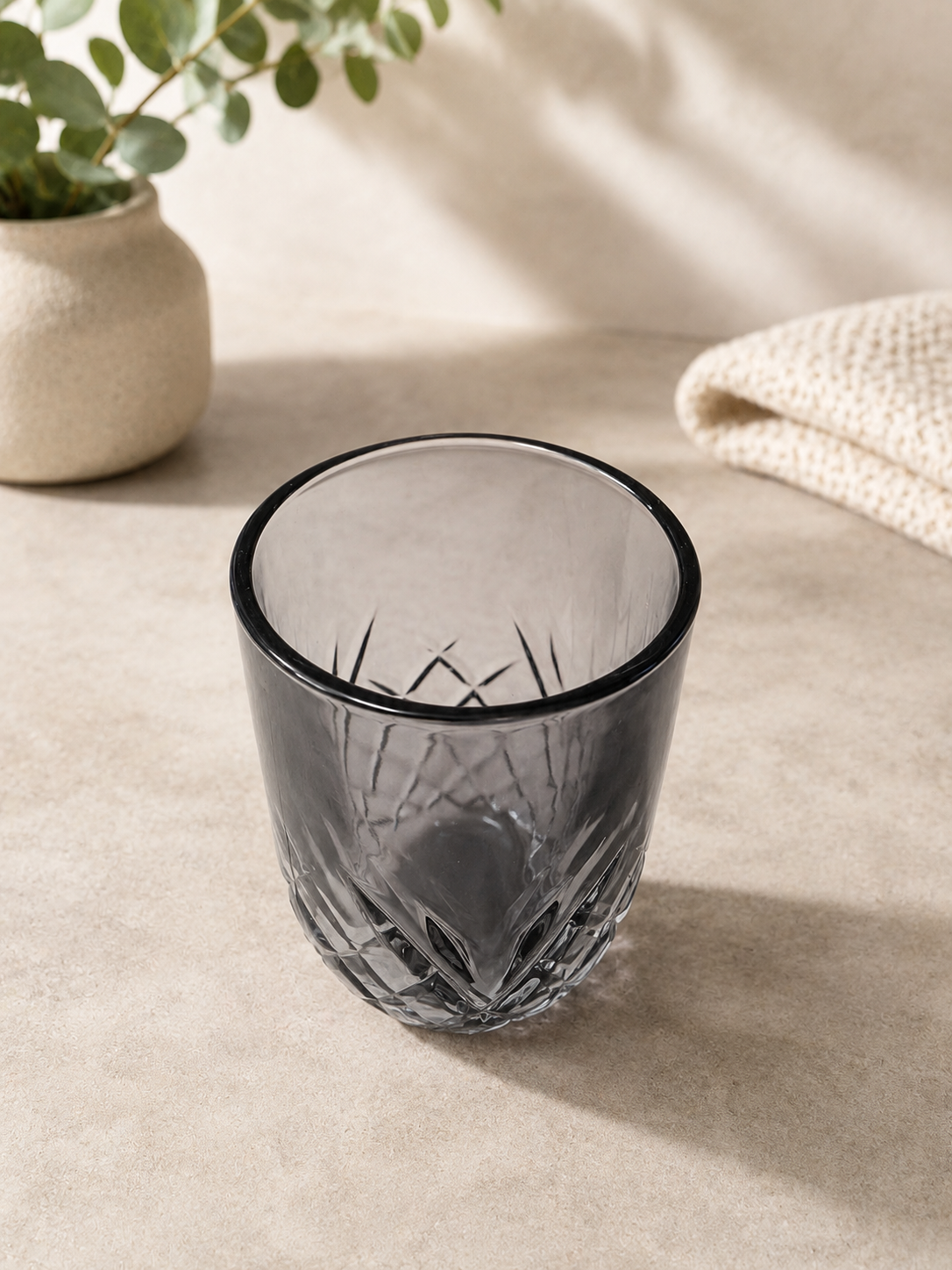 Glazen Drinkbekers – Smoke Grijs