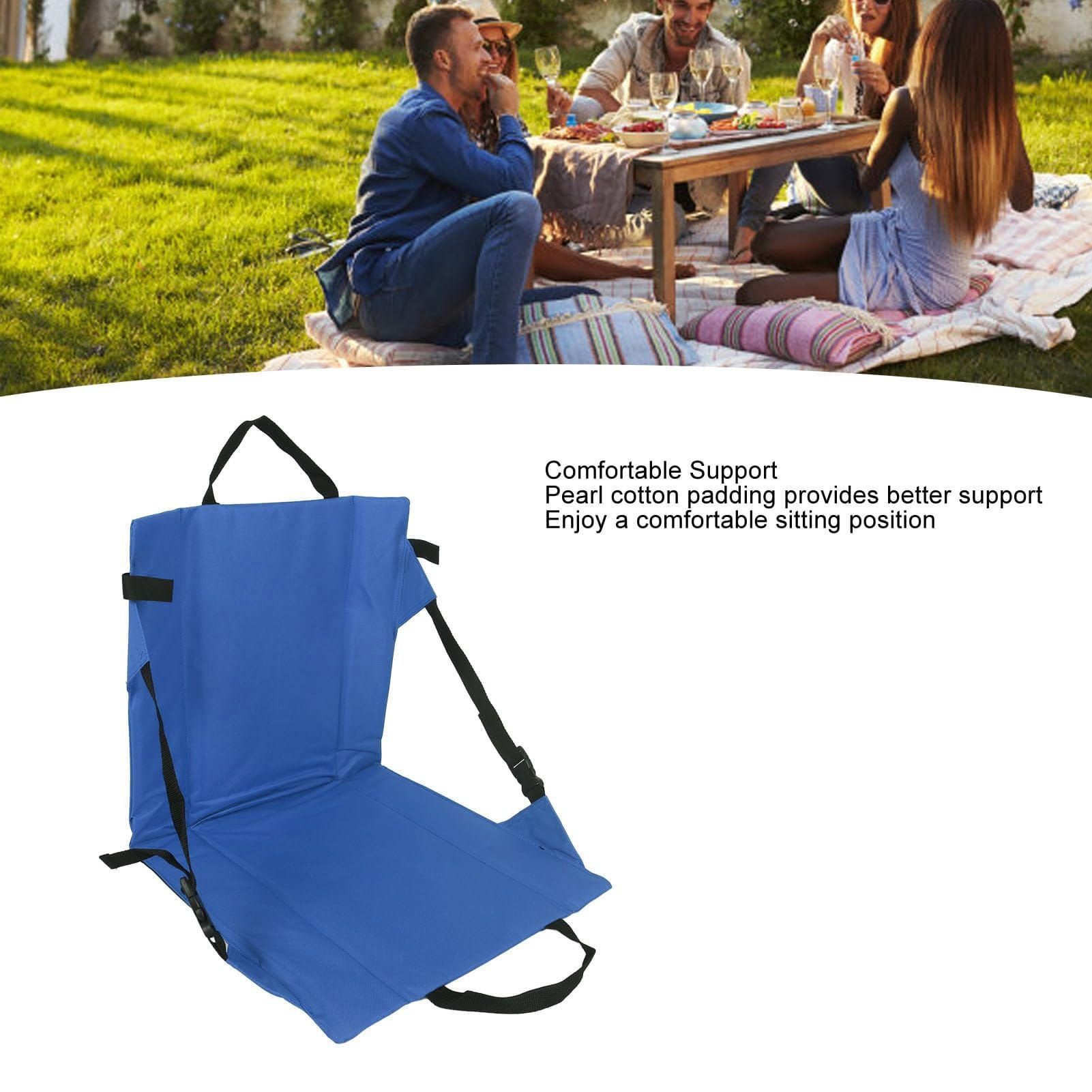Opvouwbare Strandstoel met Rugleuning – Blauw