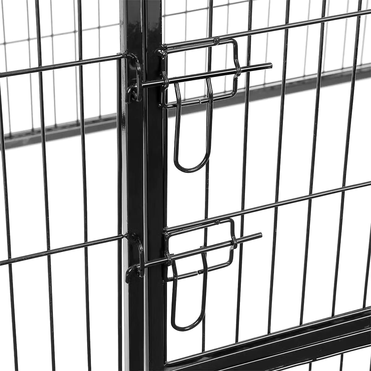 SONGMICS Metalen Puppyren / Hondenren – Zwart