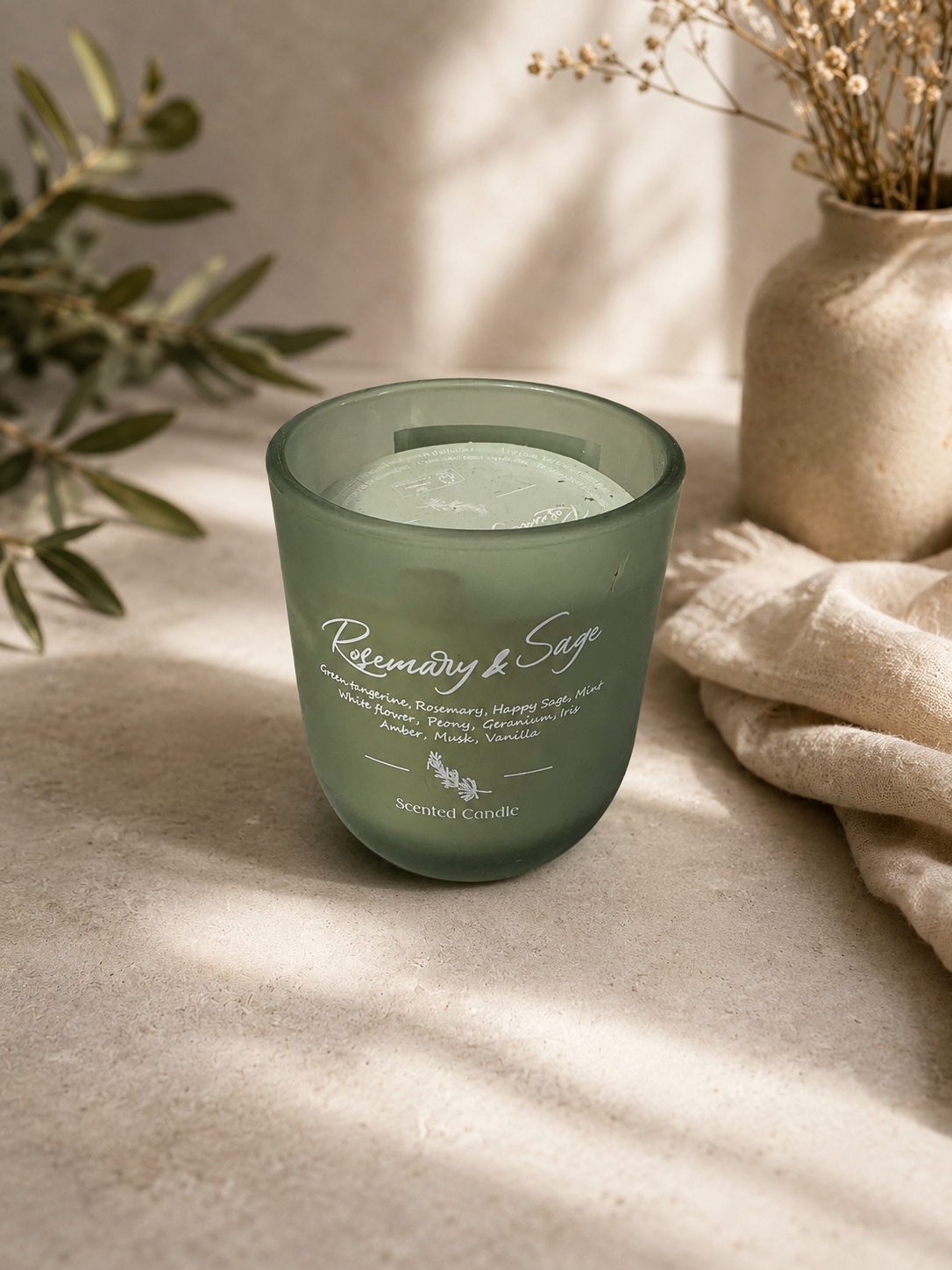 Geurkaars Rosemary & Sage