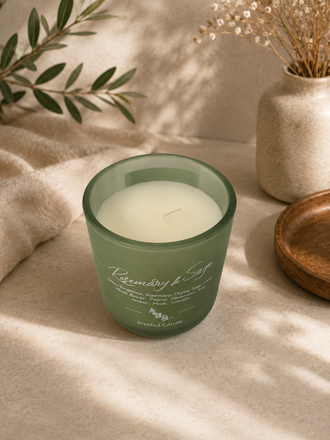 Geurkaars Rosemary & Sage