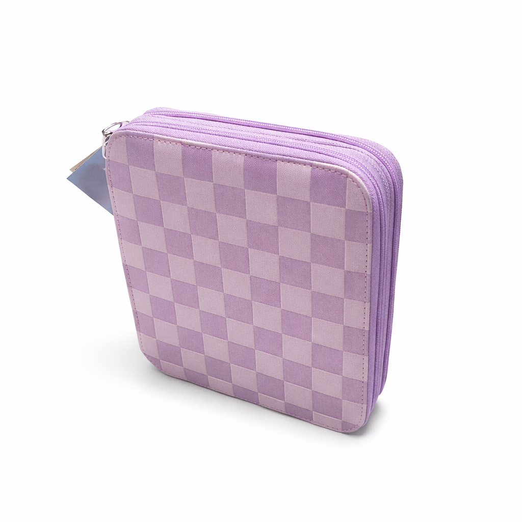 Gevulde etui pink.