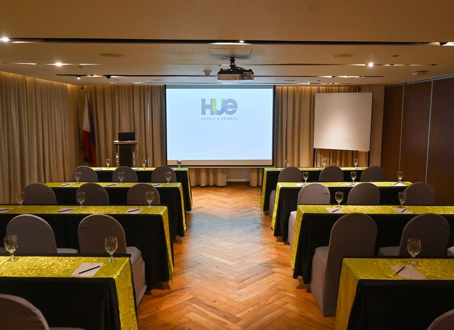 Hue Hotel Puerto Princesa conference room with projector screen