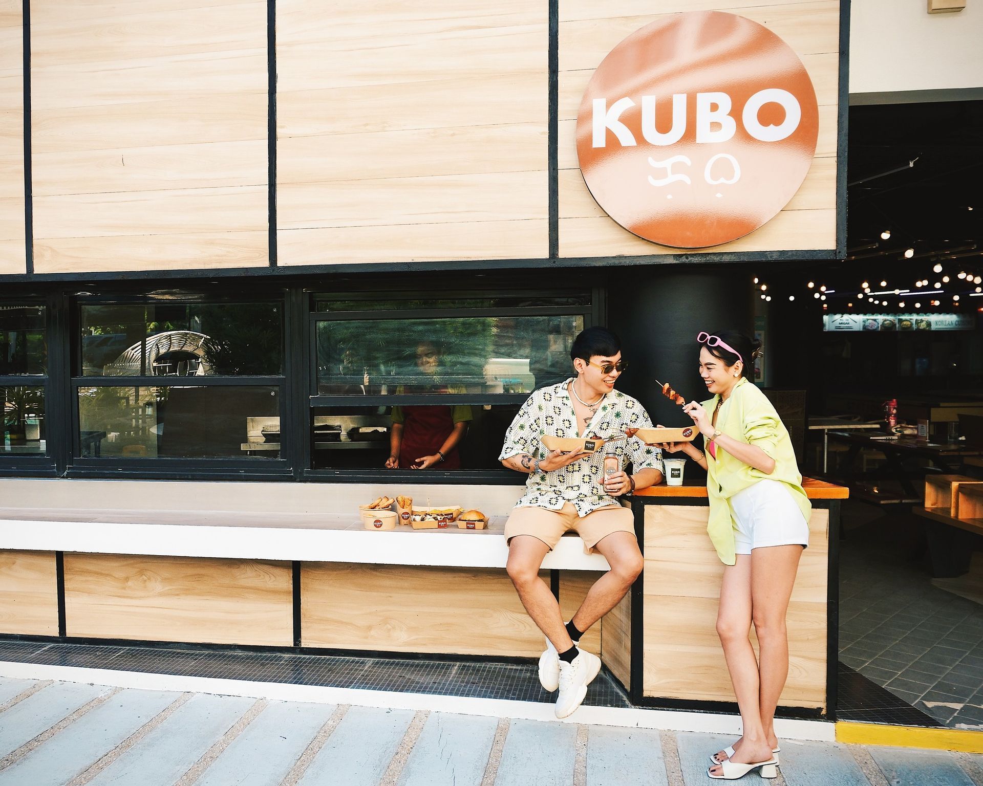 Couple outside