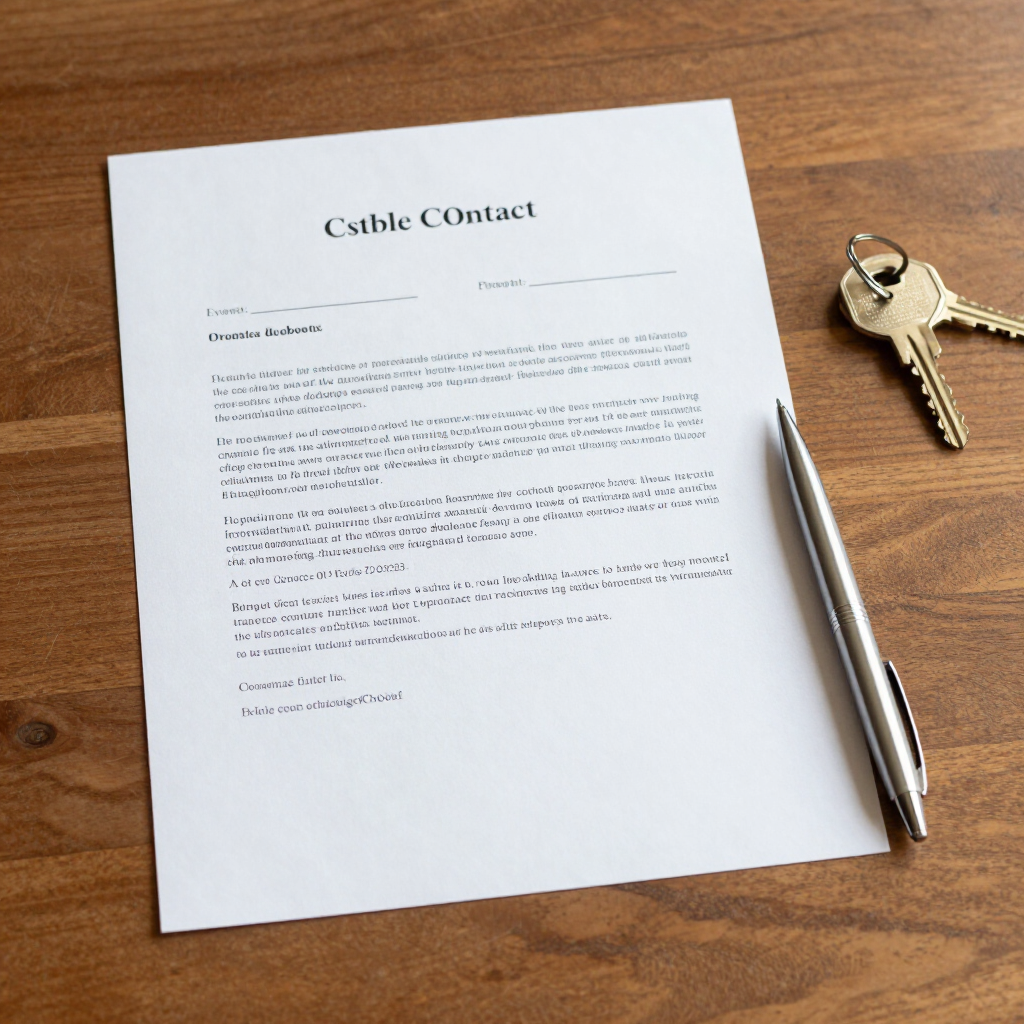 Mortgage pre-approval documents and keys