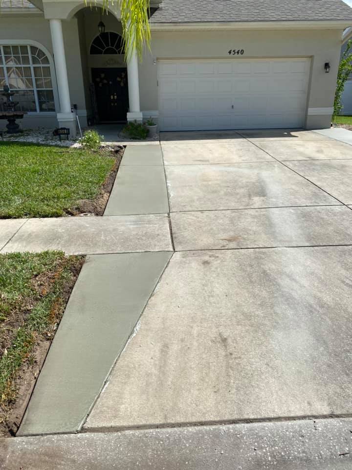 Driveway widening | Lutz, FL | KJK Concrete Finishing
