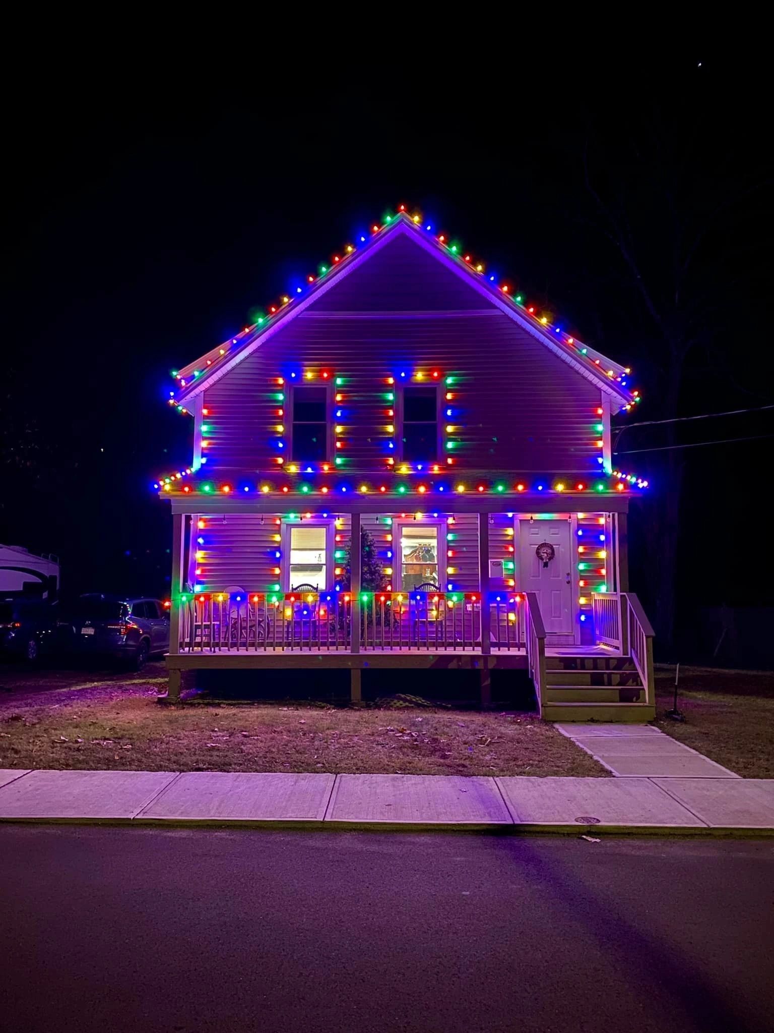 Christmas Lights West & Central MA Ginger Cat Sealcoating