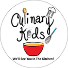 A logo for culinary kids with a bowl of soup and a whisk.