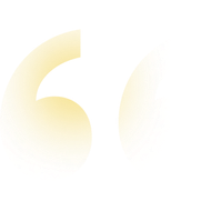 Abstract pale yellow quotation marks on a white background