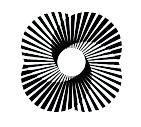 Black-and-white spiral optical illusion with radiating lines around a white center