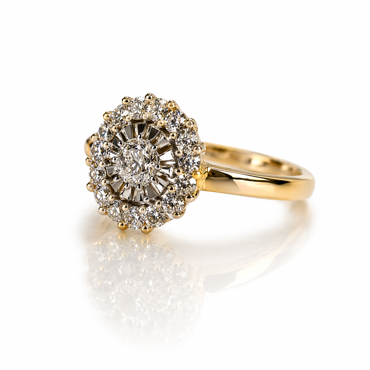 Eclat rozet ring 0.17ct  maat 19,5 Juwelier Schouten Middenwaard