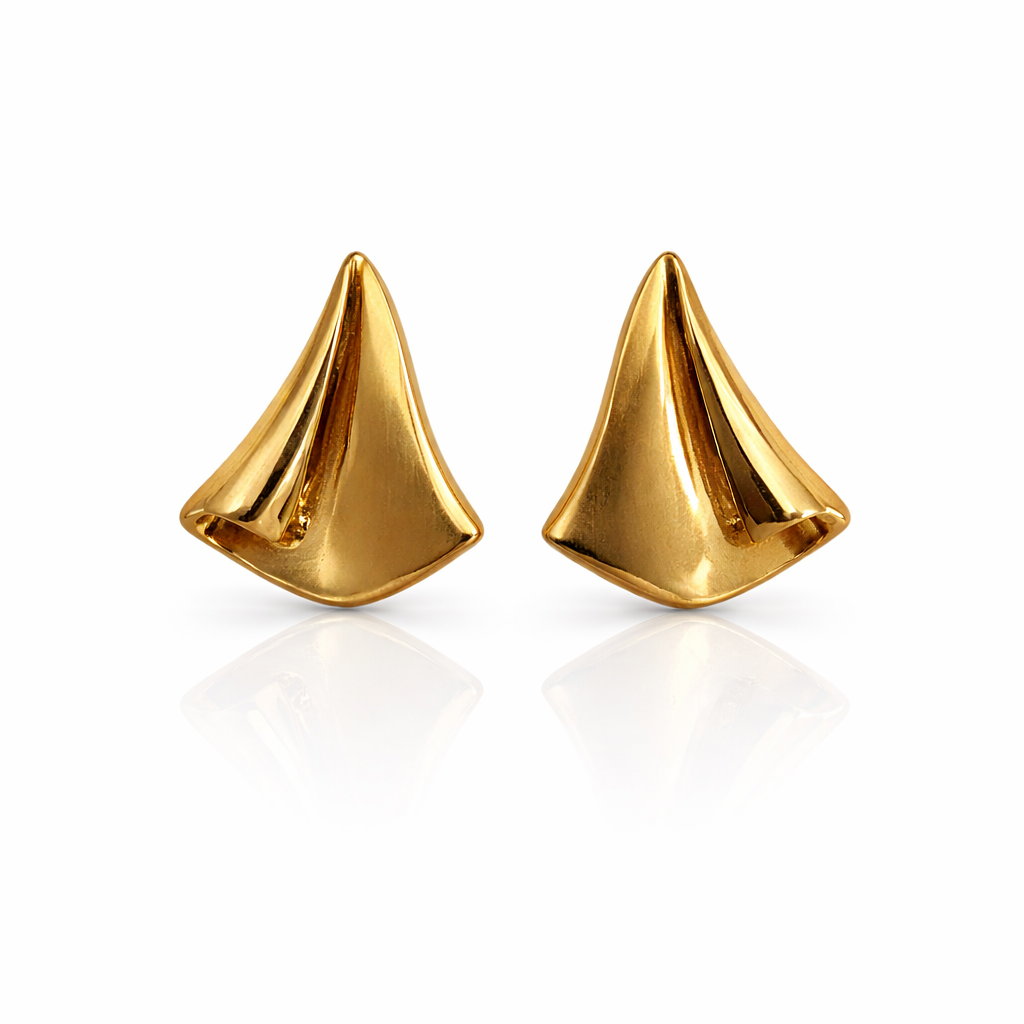 Fantasie oorsteker 14k goud Juwelier Schouten Middenwaard