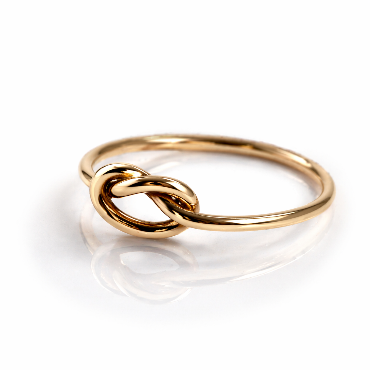 Gouden ring met knoop 14k maat 16 3/4 Juwelier Schouten Middenwaard