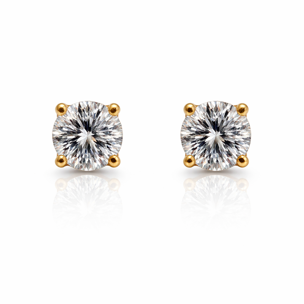 Oorstekers goud zirkonia Juwelier Schouten Middenwaard
