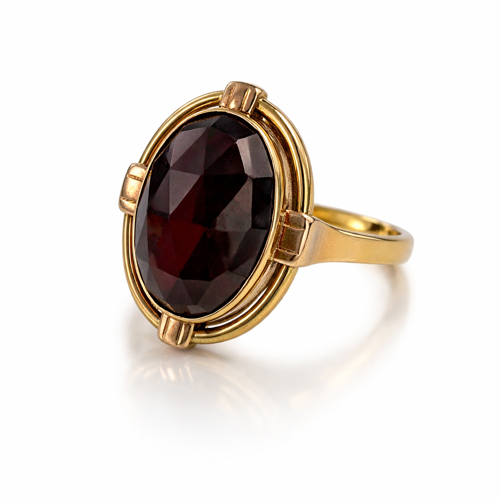Ring granaat maat 16,5 Juwelier Schouten Middenwaard