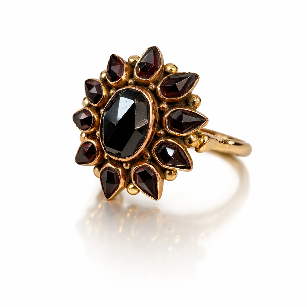 Ring granaat maat 17,5 Juwelier Schouten Middenwaard