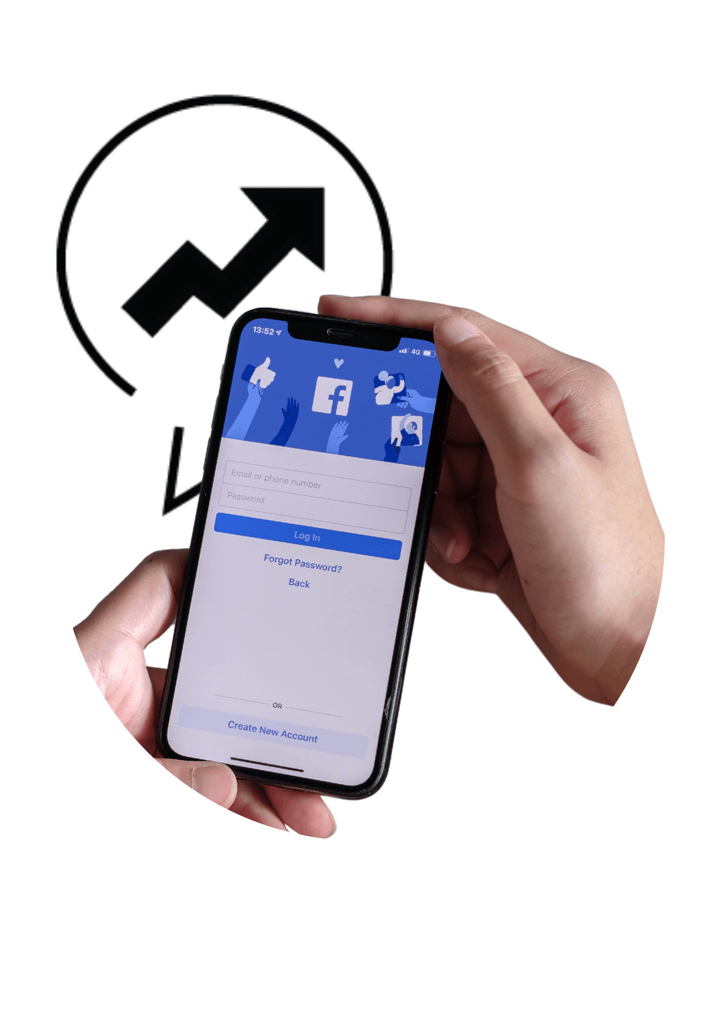 Engagement Captured: Someone Using Facebook App - Apex FB Marketing At The Forefront Of Effective Social Media Strategies.