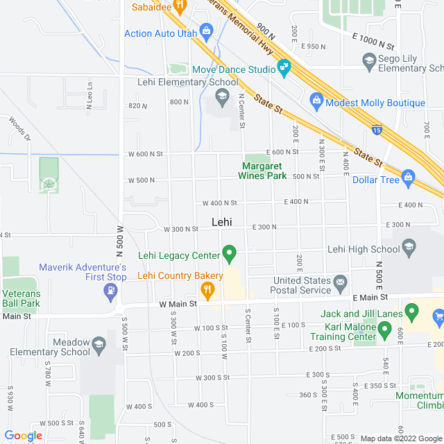 Map of business location