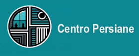 Logo per Centro Persiane su sfondo verde petrolio, con una finestra circolare in bianco e nero.