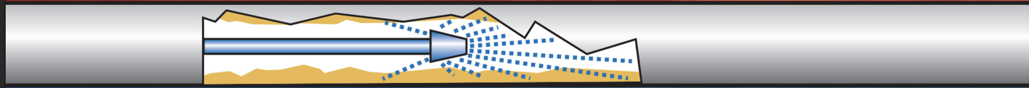 Small horizontal abstract chart with blue and orange lines over a gray background.
