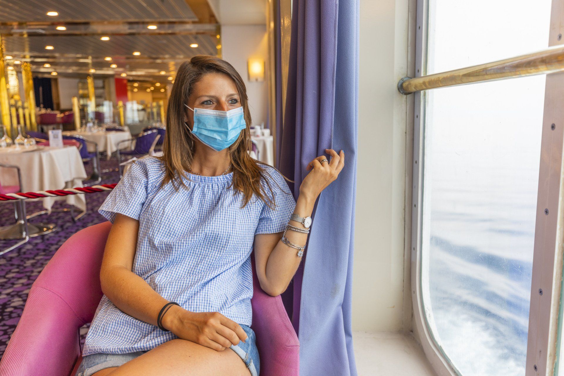 Woman Wearing Protective Face - Chattanooga, TN - Expedia Cruises